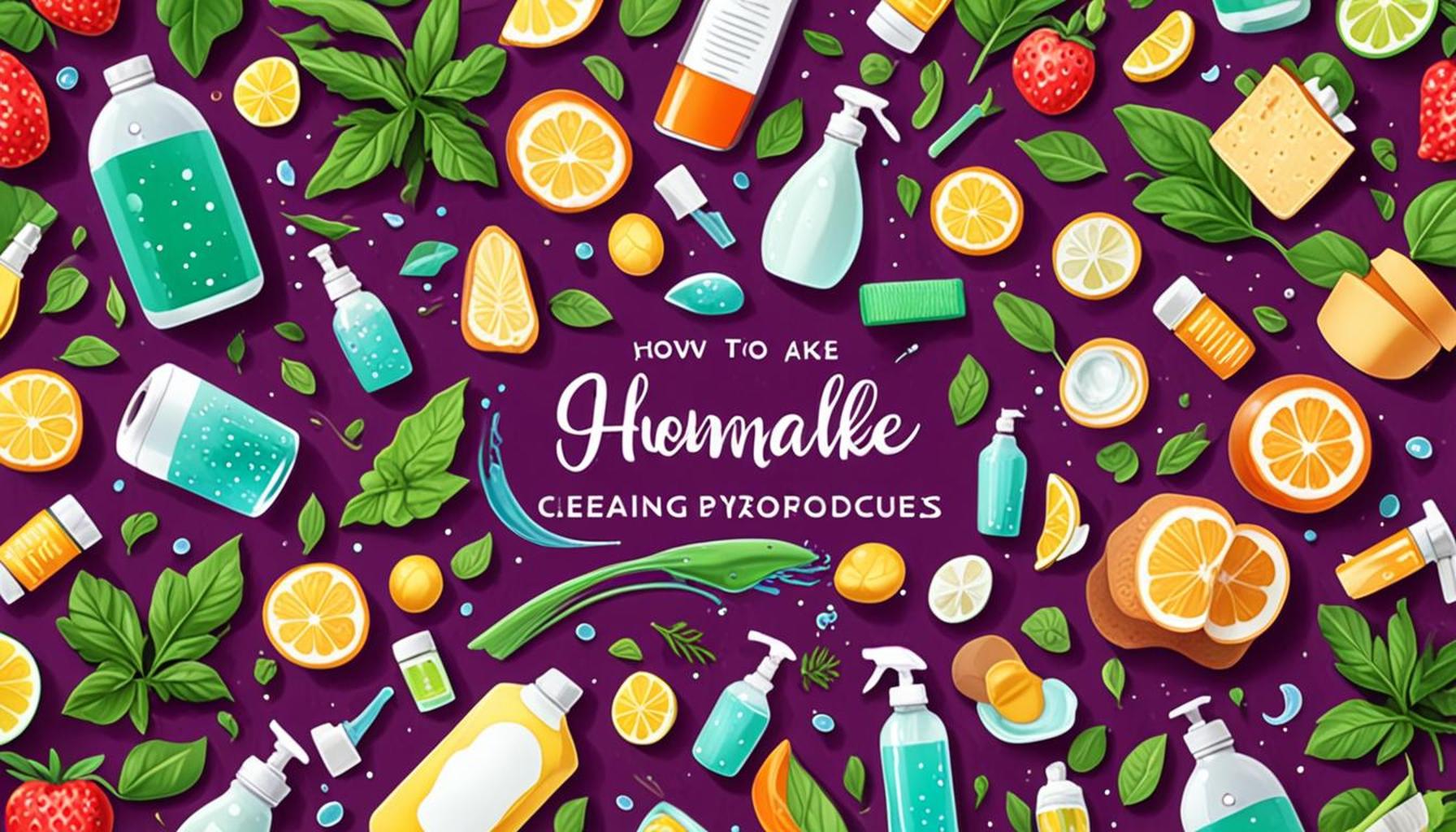 How to Make Eco-Friendly Homemade Cleaning Products with Natural Ingredients